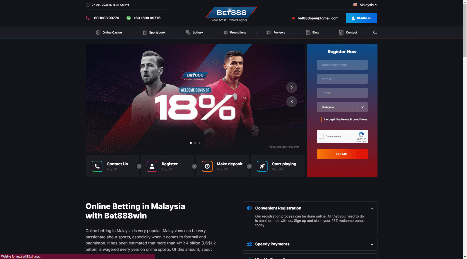 bet888win Homepage